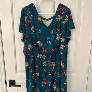 Teal Floral Maurice’s Dress